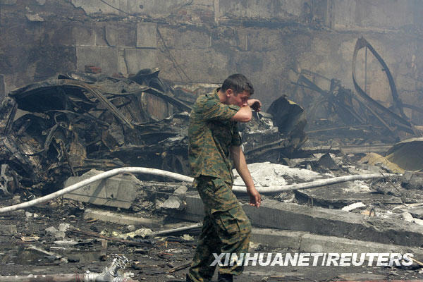 俄罗斯印古什共和国首府发生爆炸组图